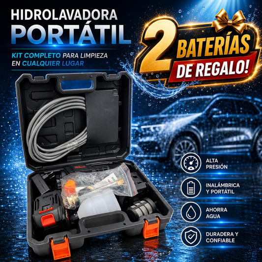 Hidrolavadora portatil 2 baterias